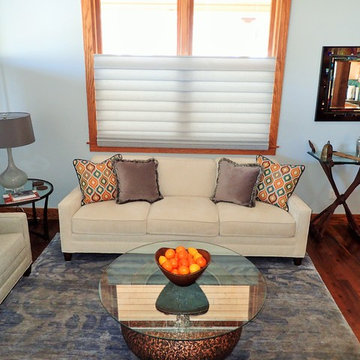 Hunter Douglas Vignettes, Custom Area Rug and more