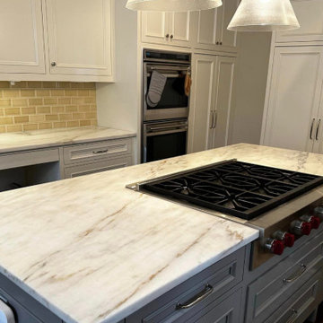 Kitchen Remodel | Custom Countertop - Shadow Storm Marble