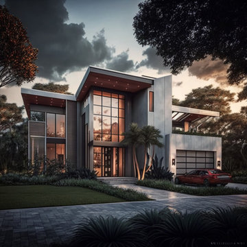 Modern Residential Exterior Architecture Design