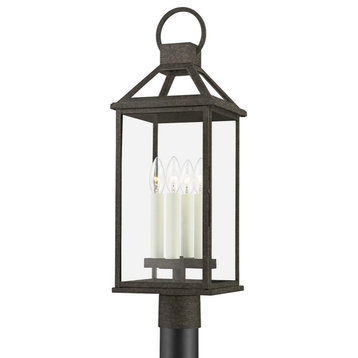 Troy Sanders 4-Light Large Outdoor Post P2745-FRN, French Iron