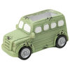 Set Of 2 Ceramic Jeep Planter Green 8x3.5x4"