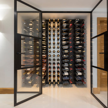Sophisticated Wine cupboard encapsulated through majestic Origin Internal Doors