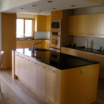 Slip Matched Quartered Maple Kitchen