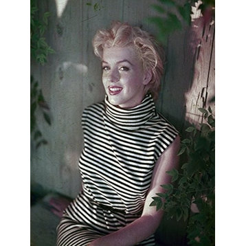 Canvas, Marilyn Monroe Feeling Striped, 12"x16"