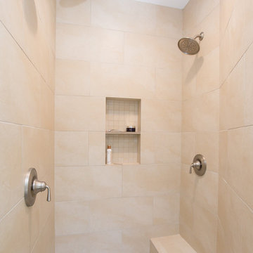 Master Bathroom | Expand and Brighten Shower | Repaint Walls & Ceiling
