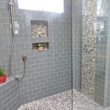 Glass Subway Tile Bathrooms by SubwayTileOutlet.com