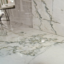 White Macaubas Quartzite in Kitchen Project