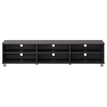 CorLiving Hollywood Grey Wood Grain TV Stand for TVs up to 85