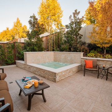 Spa/Pool with Seating in Refined Relaxation