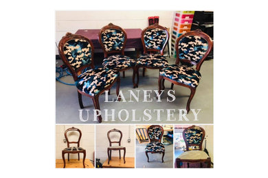 Upcycled / Reupholstered Dining Chairs