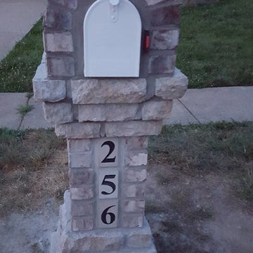 Brick and Stone mailbox in Ballwin, Mo
