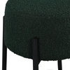 Avalon Boucle Fabric Upholstered Stool, Green, Bar Stool