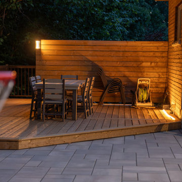 Custom Multi-Level Cedar Deck & Outdoor Living Space
