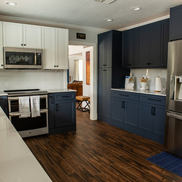 Contemporary Kitchen Update Done in a 2 Tone Color