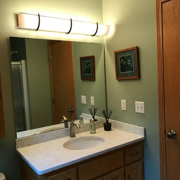 Ez Light Wraps covering the bath bar light