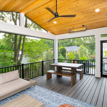 Design Builders Fairfax County permitting expertise for second floor screened po