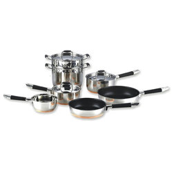 Contemporary Cookware Sets Cheri D'Amour Stainless Steel Cookware Set