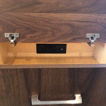 Smoked Walnut Shinnoki Office/Guest Room with Wall Bed