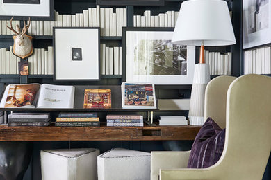 Living room - transitional living room idea in Atlanta