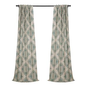 Henna Blackout Curtain Set Of 2 Mediterranean Curtains By