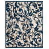 Safavieh Amherst Collection AMT428 Rug, Ivory/Navy, 8'x10'