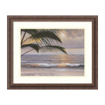 Sunset Beach Framed Print by Daniel Pollera - Beach Style - Prints And ...