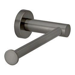 MEIR SHADOW ROUND TOILET ROLL HOLDER SKU: MR02-R-PVDGM - Toilet Brushes & Holders