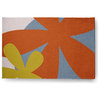 Bold Flowers Modern & Contemporary Chenille Area Rug