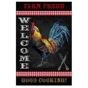 Jean Plout 'Farm Fresh Rooster 1' Canvas Art