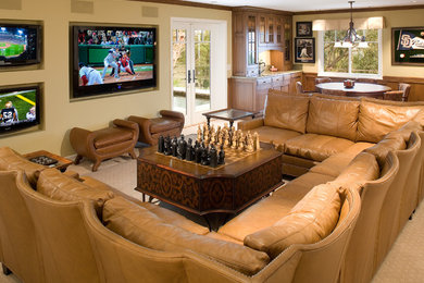 Family room - traditional family room idea in San Diego