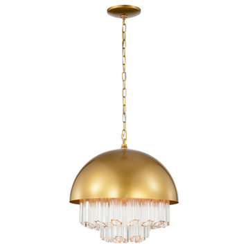 2040/4MG Wiskass 16" 4-Light Indoor Satin Gold Finish Chandelier