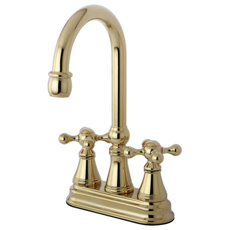 Kingston Brass Bar Faucet, Polished Brass