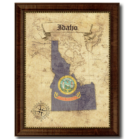 Idaho State Vintage Map, 21"x27"