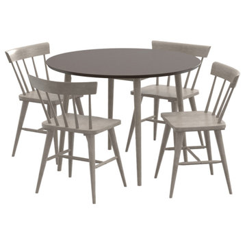 Hillsdale Mayson 5 Piece Dining Set with Spindle Back Chairs