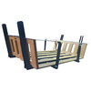 Manhattan Twin Swingbed, Painted Black, Cypress Wood, Frame Only