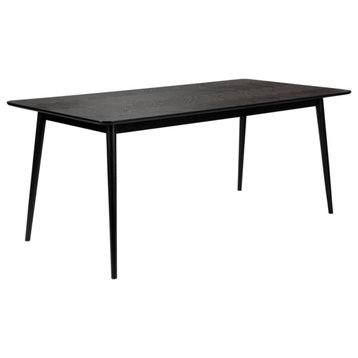 Rectangular Black Dining Table | DF Fabio, 71" X 35"