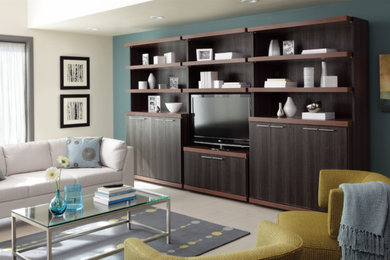 Living room - modern living room idea in Nashville