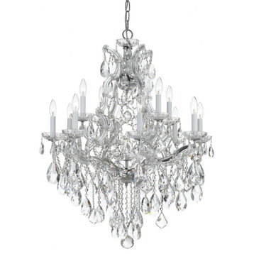 Maria Theresa 13 Light Spectra Crystal Chrome Chandelier