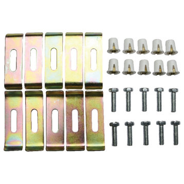 Kingston Brass KUHDWR10 10 Pieces Undermount Clip for Stainless Steel Sink