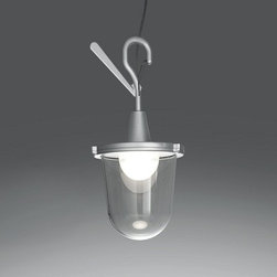 Tolomeo Outdoor Lantern Hook Lamp by Artemide - Outdoor Hanging Lights