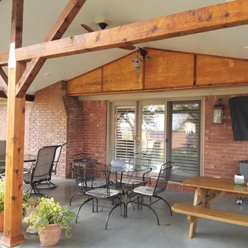 Patio Pad with Cedar Package Patio Cover