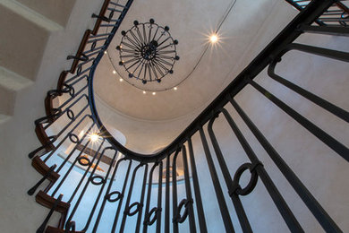 Inspiration for a mediterranean staircase remodel in Miami