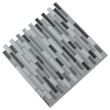 A17002, Peel and Stick Backsplash Tile For Kitchen, 12"X12" Set of 10