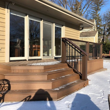 Timber Tech Deck with Belgard Paver Patio in Barrington, IL