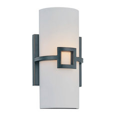 Wall Sconce, Ant. Bronze Frost Glass Shade, Type B 60W