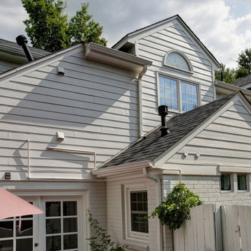 James Hardie Fiber Cement Siding Project | Denver Home | White-on-White
