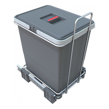 Pull Out Trash Can ECOFIL, 1 bin, total capacity 19qt (18lt)
