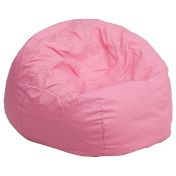 DG-BEAN-SMALL-SOLID-PK-GG Fabric Kids Bean Bag Chair, Pink