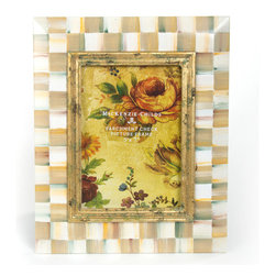 Parchment Check Frame - 5" x 7" | MacKenzie-Childs - Picture Frames
