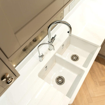 Limestone & Jade Shaker Kitchen in Sway